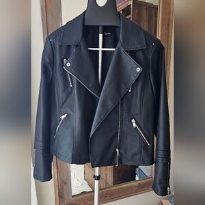 Black Women's Biker Jacket